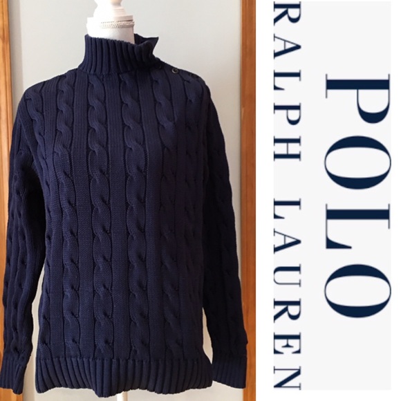 Polo Ralph Lauren Sweaters - EUC Ralph Lauren Turtleneck Cableknit sweater LRG